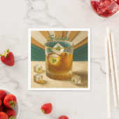 Irish Whiskey Tumbler Shamrock Ice "Sláinte!" スタンダードカクテルナプキン (インサイチュ)