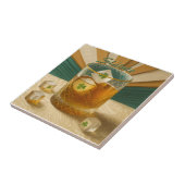 Irish Whiskey Tumbler Shamrock Ice "Sláinte!" タイル (側面)