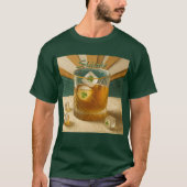 Irish Whiskey Tumbler Shamrock Ice "Sláinte!" Tシャツ (正面)