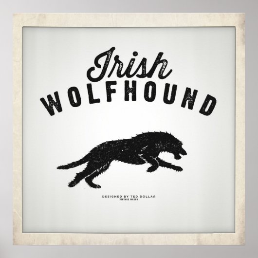 Irish Wolfhound ポスター (正面)