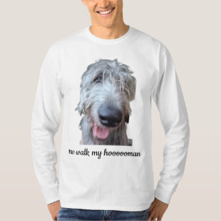 Irish Wolfhound 長袖Tシャツ – 私が歩く Tシャツ