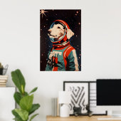 Irish Wolfhound Astronaut Poster, Irish Wolfhound ポスター (ホームオフィス)