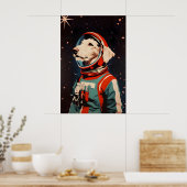 Irish Wolfhound Astronaut Poster, Irish Wolfhound ポスター (キッチン)