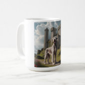 Irish Wolfhound Elegant Breed Coffee Mug コーヒーマグカップ (正面左)