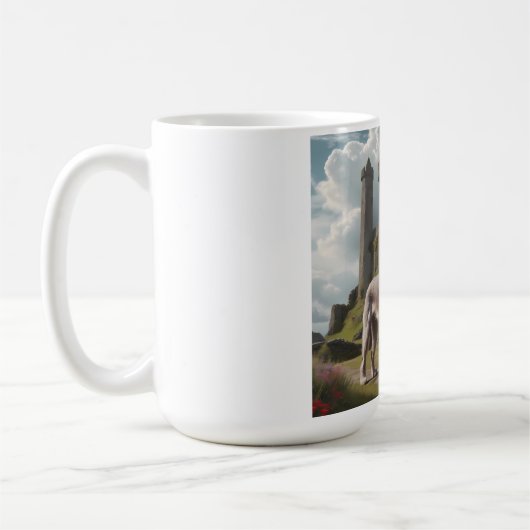 Irish Wolfhound Elegant Breed Coffee Mug コーヒーマグカップ (左)
