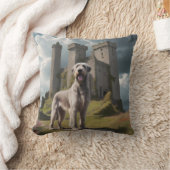 Irish Wolfhound Elegant Breed Throw Pillow クッション (ブランケット)