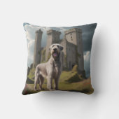 Irish Wolfhound Elegant Breed Throw Pillow クッション (裏面)