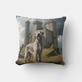 Irish Wolfhound Elegant Breed Throw Pillow クッション