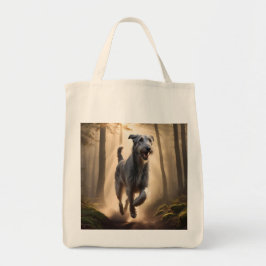 Irish Wolfhound Elegant Grocery Tote Bag トートバッグ
