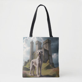 Irish Wolfhound Elegant Shoulder Tote Bag トートバッグ