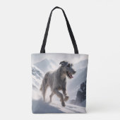 Irish Wolfhound Elegant Shoulder Tote Bag トートバッグ (裏面)