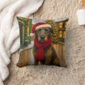 Irish Wolfhound Holiday クッション (ブランケット)