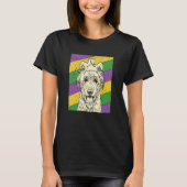 Irish Wolfhound Jester Mardi Gras Dog Mom or Dad Tシャツ (正面)