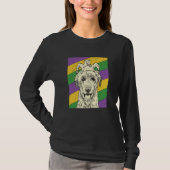 Irish Wolfhound Jester Mardi Gras Dog Mom or Dad Tシャツ (正面)