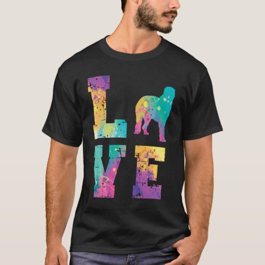 Irish Wolfhound Love Tシャツ (正面)