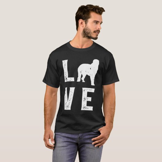 Irish Wolfhound Love Tシャツ (正面フル)