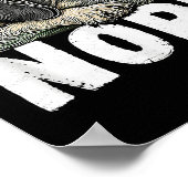 Irish Wolfhound Nope Funny Lazy Pet Dog Cute  ポスター (角)