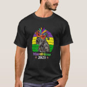 Irish Wolfhound Party Dog Mardi Gras 2023 Tシャツ (正面)