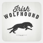 Irish Wolfhound Sticker スクエアシール (正面)