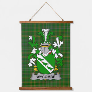 Irish Wycombe Coat of Arms Family Crest 吊り下げ型タペストリー