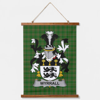 Irish Wyrrall Coat of Arms Family Crest 吊り下げ型タペストリー