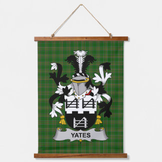 Irish Yeates Coat of Arms Family Crest 吊り下げ型タペストリー