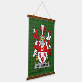 Irish Yelverton Coat of Arms Family Crest 吊り下げ型タペストリー (傾斜あり)