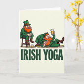Irish Yoga Celebration Card カード (黄色い花)