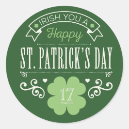 Irish You a Happy St. Patrick's Dayスタンプ ラウンドシール