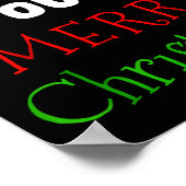 Irish You A Merry Christmas Ireland Flag Xmas Hat  ポスター (角)