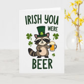 Irish You Were Beer Card カード (黄色い花)