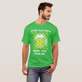 Irish You Were Beer-ing With Me Tシャツ (正面フル)