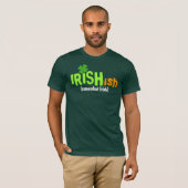 Irishishのアイルランドっぽい幾分アイルランド語 Tシャツ (正面フル)