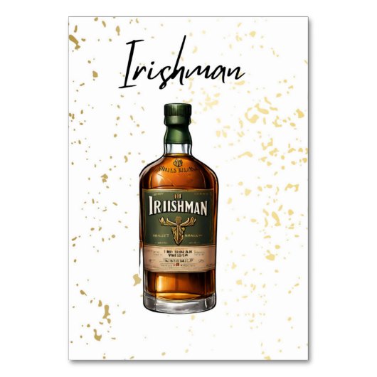 Irishman結婚のテーブル番号 テーブルナンバー (正面)