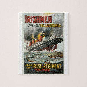 Irishmen avenge the Lusitania_Poster ジグソーパズル