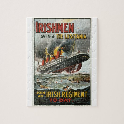 Irishmen avenge the Lusitania_Poster ジグソーパズル (縦)