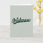 Irishness Shamrock Green Card カード (黄色い花)