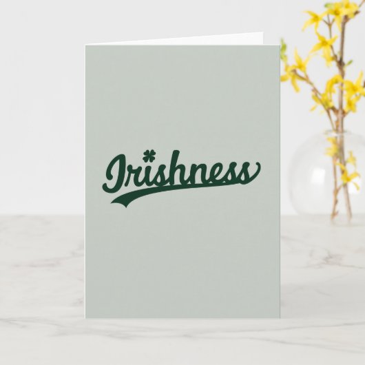 Irishness Shamrock Green Card カード (黄色い花)