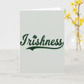 Irishness Shamrock Green Pattern Card カード (黄色い花)