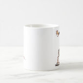 irkafirkaの茶忍者のマグ コーヒーマグカップ (中央)