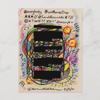 irkafirka @twitterははがきをクラッシュした ポストカード