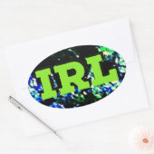 IRL (生実在活) 楕円形シール (封筒)