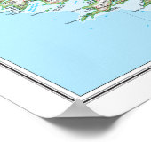 " Irland: 2011/heute - Detailerte Landkarte ... ポスター (角)