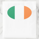 Irland Flagge 楕円形シール (バッグ)
