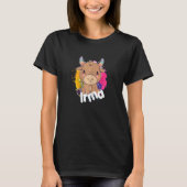 IRMAかわいい女の子の名前かわいい小さな牛 Tシャツ (正面)