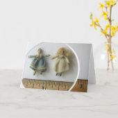 Irma Park Dollsグリーティングカード – 空白の カード (黄色い花)