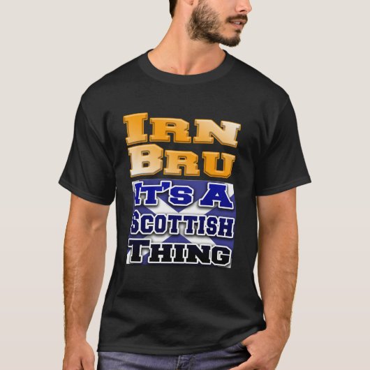 Irn BruスコットランドのモノおもしろいTシャツアイアンブリューウィスク Tシャツ (正面)
