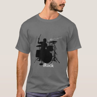 iRockのドラマーのティー Tシャツ