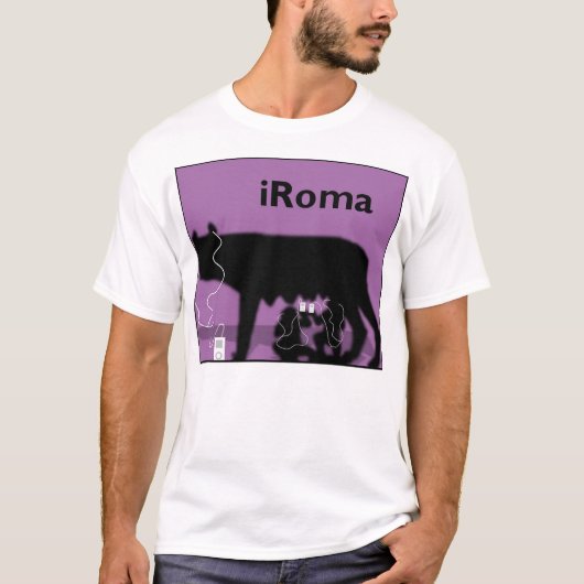 iRoma (紫色) Tシャツ (正面)