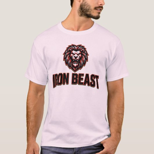 Iron Beast Gym Logo Workout Tee Tシャツ (正面)